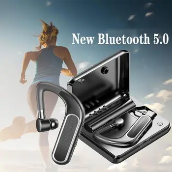 Negocios Bluetooth Auricular Inalámbrico Táctil Auriculares Estéreo manos libres de Reducción de Ruido HD Micrófono Auriculares Con Caja de Carga