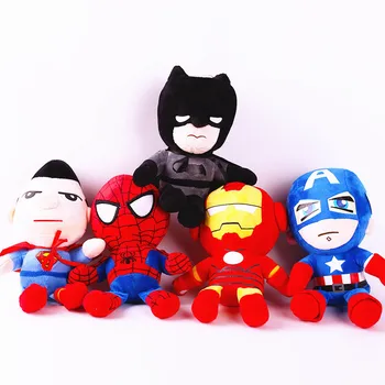 26 cm de Marvel de la Felpa de Spider-Man Muñeco de Superman, Capitán América, Iron Man, los Vengadores, Batman Animado de Disney Figura Modelo de Niño los Juguetes de Regalo
