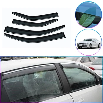 Deflectores de ventana Para Toyota Camry V40 XV50 XV70 coche estilo de viento de la decoración de la guardia de ventilación visera de la lluvia de los guardias de la cubierta 4Pcs