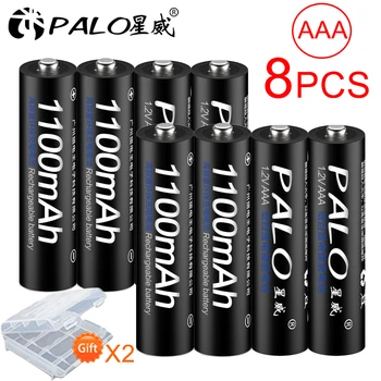 PALO 1.2 V AAA de la Batería Recargable Ni-MH 1.2 V 1100mAh 3A Baterías Recargables de la Batería Cargador Inteligente de Juguetes de Control Remoto
