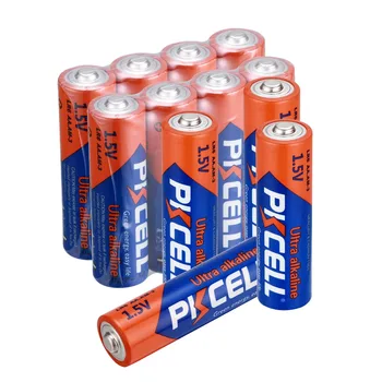 12PCS Pkcell LR6 DE 1,5 V Alcalina de un Solo Uso Baterías AA de la Batería para los Juguetes Remoto de la Cámara