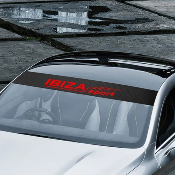 Accesorios exteriores del Coche de la Ventana Frontal del Parabrisas Decal Sticker Para Seat Leon Ibiza cupra Altea Cinturón de estilo Coche de Carreras