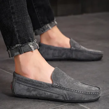 YWEEN Hombres Mocasines de Cuero de Conducción Mocasín los Zapatos de los Hombres Slip-en los Hombres Casual Zapatos de Diseñador Zapatos de los Hombres Cómodos de Gran Tamaño de los Zapatos