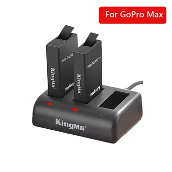 Go Pro 2PCS Batería de 1400mAh + Tipo-c puerto de Cargador para Gopro Héroe Max acción Panorámica de 360 Accesorios para la cámara