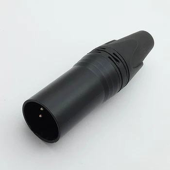 4sets 4pins Micrófono MIC XLR Conector de Color Negro, XLR conector Macho + Hembra Jack Adaptador