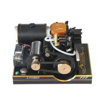 TOYAN Solo Cilindro, 4-stroke Metanol Motor de 12V de Un botón de Inicio del Modelo del Generador con el Teléfono Móvil de Carga Digital Displayer