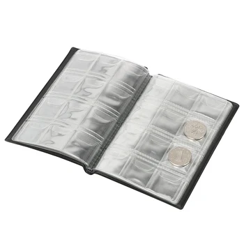120 Bolsillos De Monedas De Colección Del Álbum Libro De La Moneda Titular Álbumes A Recoger El Dinero Organizador Mini Centavo Moneda De Almacenamiento De La Bolsa De Regalos