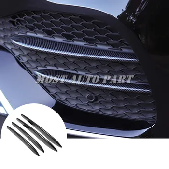 De Fibra de carbono Negro Paragolpes Delantero Rejilla de Luz de Niebla Deflector de Aire de Ventilación de la Tapa de ajuste Para Mercedes Benz GLE GLE450 W167 2020