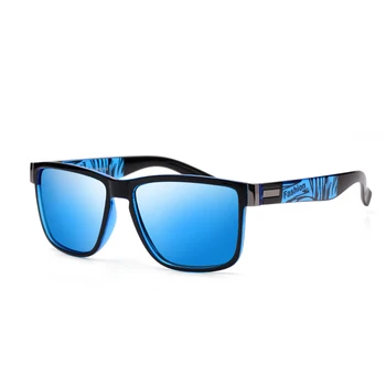 Diseño de la marca de Gafas de sol Polarizadas Hombres Controlador de Tonos Masculinos Vintage Gafas de Sol Para los Hombres Espejo Cuadrado de Verano UV400 Oculos De Sol