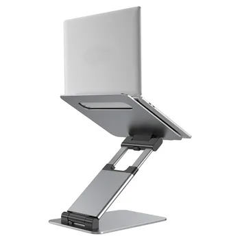 La Aleación de aluminio de la base del Portátil Ajustable Ángulo de Elevación Libre de Metal Portátil Aumentar la Refrigeración del Titular para Macbook Dell iPad Pro de 7 a 17 pulgadas