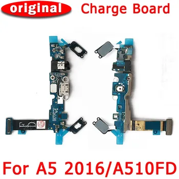 Original Puerto de Carga Para Samsung Galaxy A5 2016 USB de Carga de la Junta Para la A510 PCB Conector Dock a Cable flexible de piezas de Repuesto