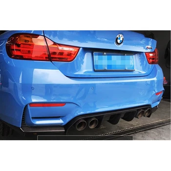 Para BMW M4 de fibra de Carbono en el parachoques trasero del labio de spoiler difusor Con divisores para BMW M3 F80 F82 F83 M4-2017 Convertible Estilo de V