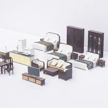 Escala 1/50 Modelo De Arquitectura De Muebles En Miniatura De Las Escalas De Juguete Para Ho Tren Diseño Y La Construcción De Kits De Juguete