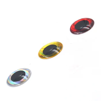 MNFT 500Pcs 3-9mm de Múltiples Colores en 3D DIY Señuelo de la Pesca de los Ojos de la Mosca Atar Plantillas Holográfica Pescado Suave Cebos Ojo