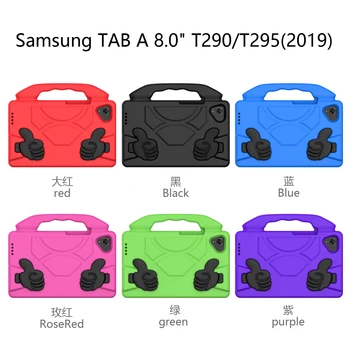 Niña de la caja de la Tableta de Samsung Galaxy Tab, UN 8.0 2019 SM-T290 T295 Niños Caso de la Prueba del Choque de EVA de la Espuma de la Cubierta del Soporte para samsung Galaxy Tab Un 8.0