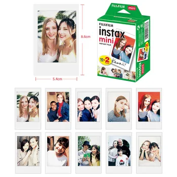 Fujifilm Instax Mini 8 9 Película Borde Blanco de la Foto en Papel Film para Liplay Polaroid FUJI Instant Mini LiPlay 7s 70 90 de la Cámara