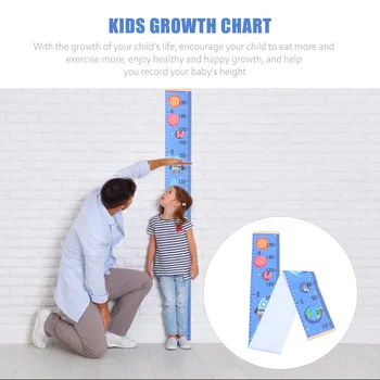 1Pc Niños la Altura de la Cinta de Medir a los Niños curva de Crecimiento de la Altura de la Tabla de Colgante