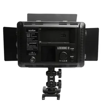 Godox LED308C II 3300K-5600K Luz de Vídeo LED de la Lámpara + Remoto para la cámara de vídeo DV de la Cámara
