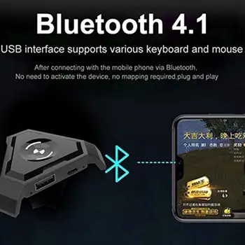 P5 PUBG Mobile Gamepad Controlador de Teclado de Juego del Ratón Converter For Android ios PC Bluetooth 4.1 Adaptador