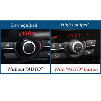 Car Styling Aire Acondicionado Mandos de Audio Círculo Recorte de Accesorios Para BMW 1 2 3 4 5 7 Series X1 X3 X4 X5 X6 F30 F10 F15 F16 F20