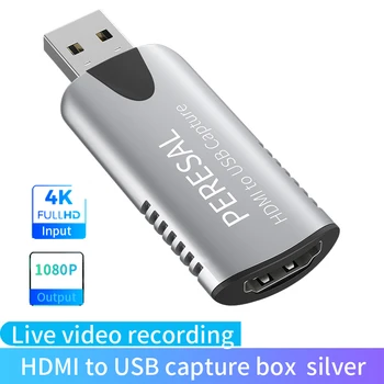 Vídeo USB transmisión en vivo HDMI de la tarjeta de captura HD 1080P60Hz para interruptor/PS4/xbox/NS juego de conectar tu computadora portátil, cámara digital de grabación en vivo