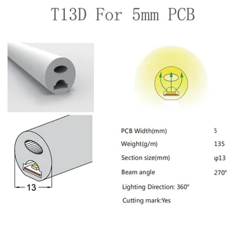 WS2812B WS2811 SK6812 de Neón del LED luces de la Cuerda del Tubo de Gel de Sílice de Tira Flexible Suave Luz de la Lámpara del Tubo IP67 resistente al agua para la Decoración 1-5M