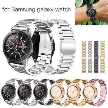 De lujo de Acero Inoxidable de la Correa Para Samsung Galaxy Reloj 46 MM/42MM Inteligente Correa de reloj Pulseras de Reemplazo del Engranaje S3 Clásico/de la Frontera