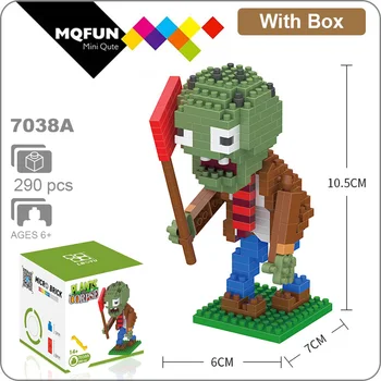 BOYU Juguetes Diamante Gránulos montado bloques de construcción de la Planta de ladrillos de dibujos animados de Zombies regalos juegos educativos, juguetes figuras de acción