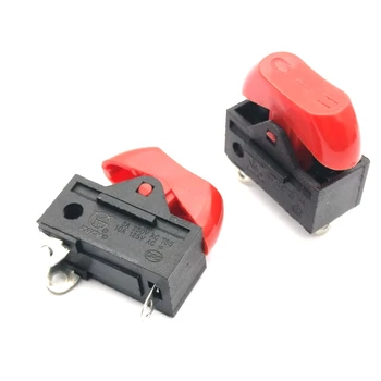 El interruptor de la eléctrica, secador de pelo secador de pelo accesorios 6A tipo rocker rocker switch de 3 pies tres rojo KCD15-RK2-33