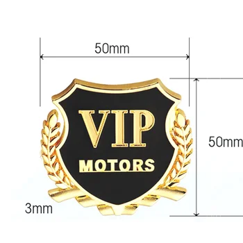 Logo 3D VIP MOTORES de Metal del Coche del Cromo Insignia Emblema etiqueta Engomada para Chevrolet Cruze TRAX Aveo de la Pesca de los accesorios del Coche