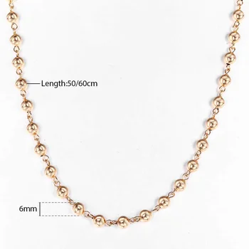 585 Oro Rosa 6/8/10mm Perla de la Cadena del Collar de la Pulsera de las Mujeres de las Niñas Broche de Langosta de la Boda Elegante de la Joyería de Regalo de CSM02