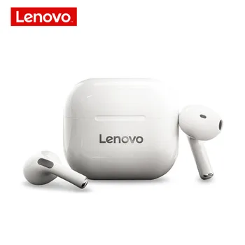 Lenovo LP40 TWS Auriculares de Control Táctil Dual Estéreo Bass Auriculares Bluetooth 5.0 de Deportes Auriculares Inalámbricos para smartphones 300mAH