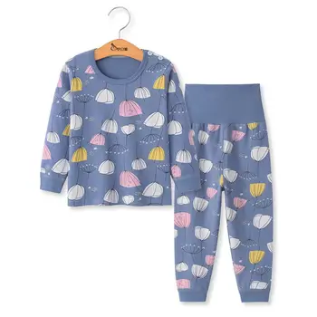 LZH Niños Pijamas 2pc de Manga Larga de los Niños de la Historieta ropa de dormir de Bebé de Niña Ropa de Dormir Trajes de Otoño de Algodón Pijamas de Niño ropa de Dormir