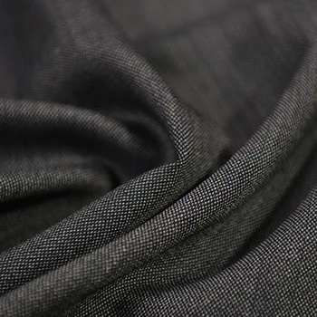 De lana gris de tela peinada 150s de lana tejido mezclado 360g/metro 90% de la lana para la satisfacción,WF249