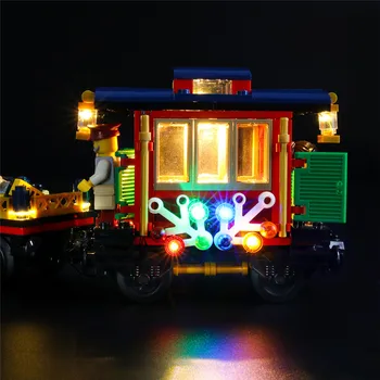Luz LED Kit Para el Creador 10254 de Vacaciones de Invierno Tren Set de Iluminación Compatile Con 36001 (NO Incluir El Modelo)