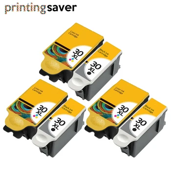 6x compatible Para Kodak 30 Cartucho de Tinta de 30 XL para 30XL Impresoras ESP C315 C310 C110 C115 1.2 3.2 3.2 S Office 2150 2170 HÉROE 2.2