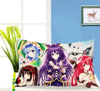 Anime japonés FECHA en que VIVEN Rectángulo funda de Almohada funda de Almohada Casa de navidad funda de almohada funda de almohada