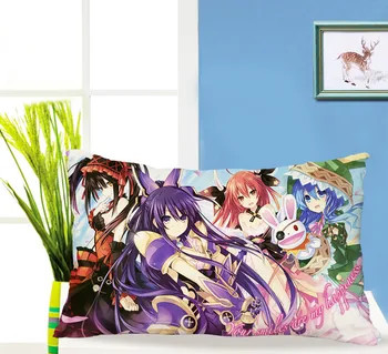 Anime japonés FECHA en que VIVEN Rectángulo funda de Almohada funda de Almohada Casa de navidad funda de almohada funda de almohada