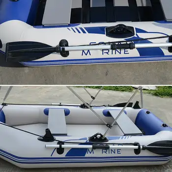 2Pcs Desmontable Flotar a Flote Remos Montaje Bote de Rafting en Canoa a Remo en bote 126cm de Aleación de Aluminio de los Accesorios de la Nave