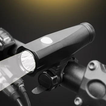 Dropshipping 800LM Luz de la Bicicleta Recargable USB & Cambiables 18650 de la Batería T6 Bicicleta luz Delantera de 5 Modos de Linterna Impermeable
