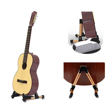 Calux Plegable Universal Guitarra Acústica de Pie, Adecuado para Guitarras Eléctricas Clásica, Violín, Ukelele Stand