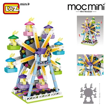 LOZ Bloques Mini Toy parque de Diversiones de la Serie de Figuras de Regalo Para Chica Chico a las Mujeres de los Amigos de Diamante Bloques de Construcción de Juguete de ladrillos sin Caja
