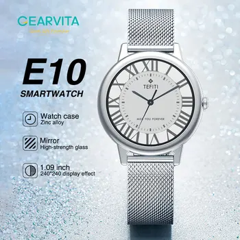 Gearvita E10 Reloj Inteligente GPS Monitor de Frecuencia Cardíaca Presión Arterial de la prenda Impermeable IP68 Cronómetro Mujeres Smartwatch