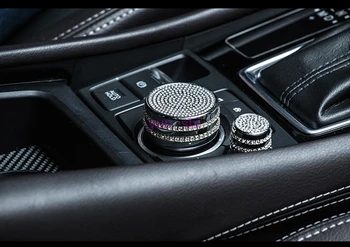 Actualización Multimedia del Coche de la Perilla de Control de Volumen Botón de Ajuste de Cubiertas de Auto-estilo Para Mazda Axela CX-4 CX-5 ATENZA Accesorios