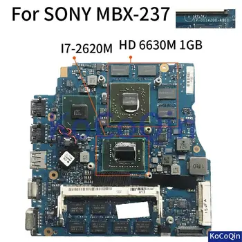 KoCoQin de la placa base del ordenador Portátil Para SONY MBX-237 I7-2620M HD 6630M de 1GB HM65 DDR3 Placa probado