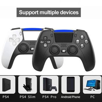 Bluetooth Inalámbrico Dual Shock 4 Juego de Soporte de Controlador de 6-Eje de los Sensores de Presión de Mando con Altavoz Para PS4/Andriod Teléfono/PC