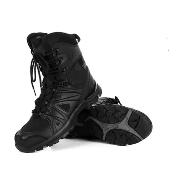 Parte alta del Ventilador del Ejército al aire libre Táctico Botas de Campo de Senderismo Caza de Entrenamiento de Combate del Desierto Botas de las Mujeres de los Hombres del Deporte Militar, Zapatos