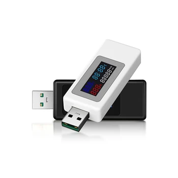 6 en 1 USB Probador DC4-30V de 0-6 años.5 UNA Pantalla IPS Digital de la Tensión de Alimentación de Temporización de la Capacidad del Medidor Detector de Adaptador de Corriente, Voltaje