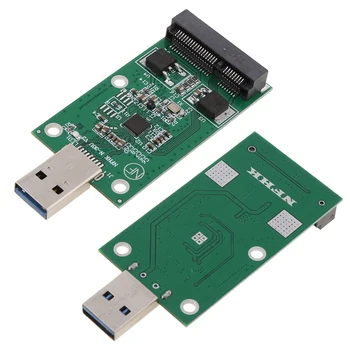 MSATA SSD USB 3.0 Adaptador de Tarjeta de ASM1153E Móvil de Alta Velocidad de Disco U Converter