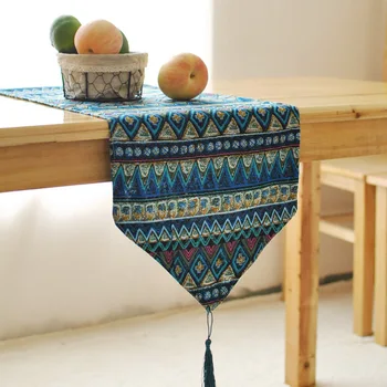 El sudeste Asiático doble de estilo tapete de mesa de escritorio de la bandera de mesa de noche y textiles para el hogar de la tela Artículo Original